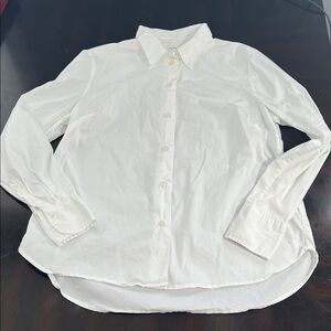 H&M White Classic Button-Down Shirt